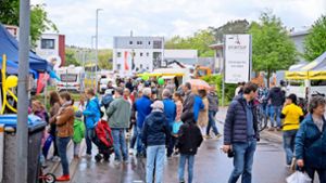 Die Leistungsschau Bonholz-Open in Waldenbuch ist trotz des Nieselregens gut besucht. Foto: Eibner-Pressefoto/Dennis Duddek